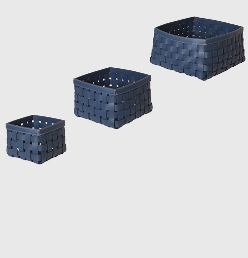 Leather Basket