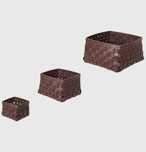 Leather Basket