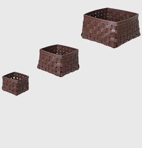 Leather Basket